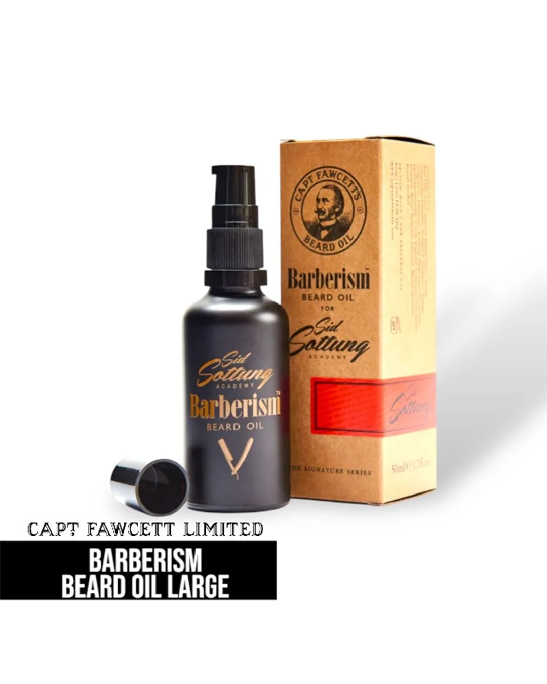 Captain Fawcett Barberism Beard Oil Large