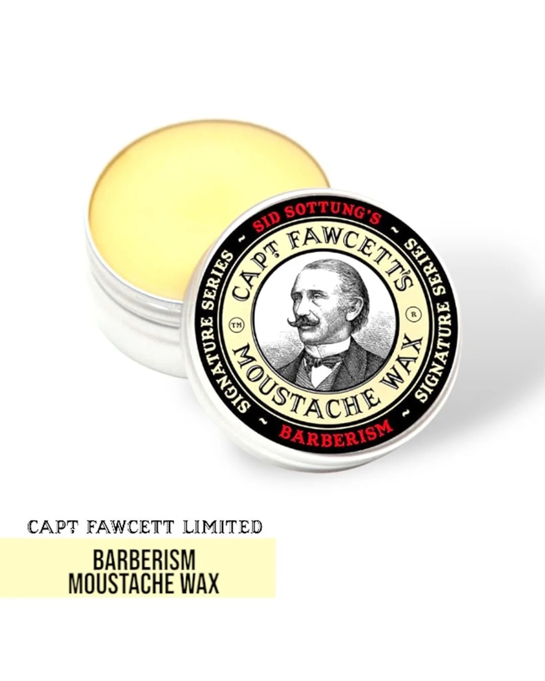Captain Fawcett Barberism Moustache Wax