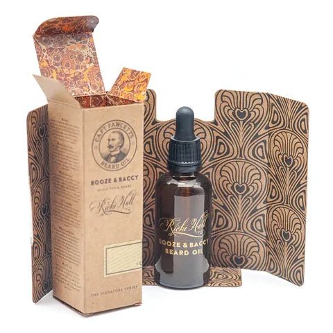 Captain Fawcett Booze & Baccy Beard Oil Large - Image 3