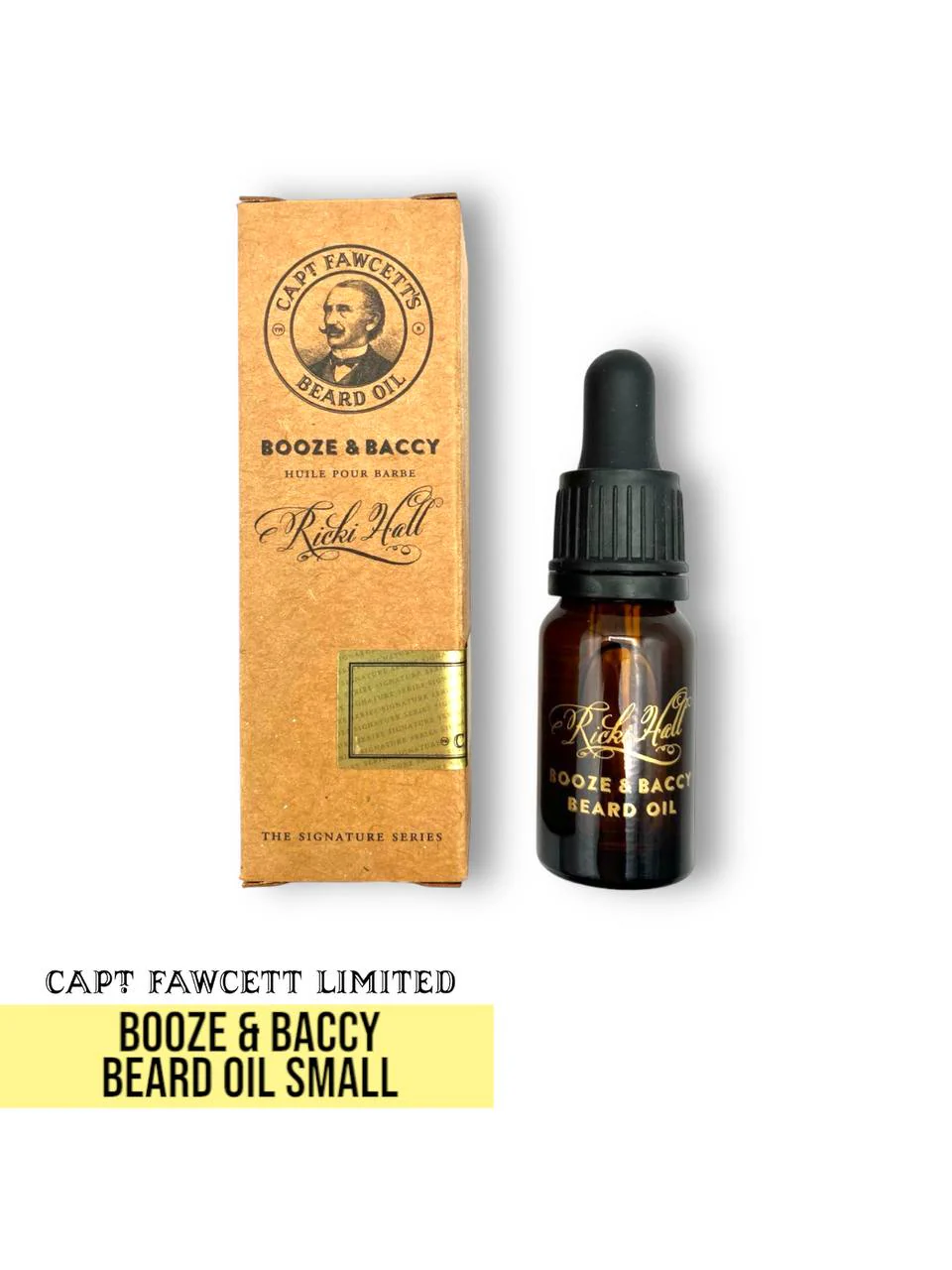 Captain Fawcett Booze & Baccy Beard Oil Small