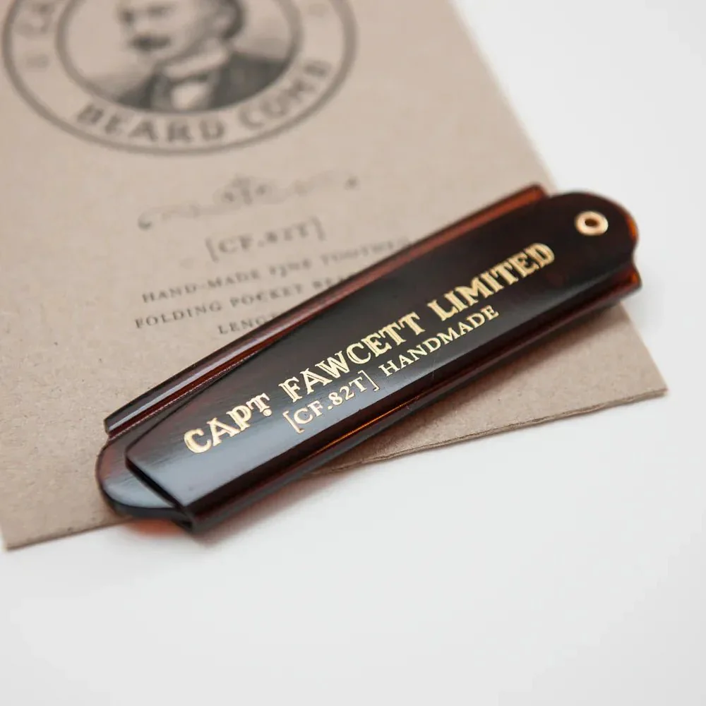 Captain Fawcett Folding Pocket Moustache Comb - Image 3