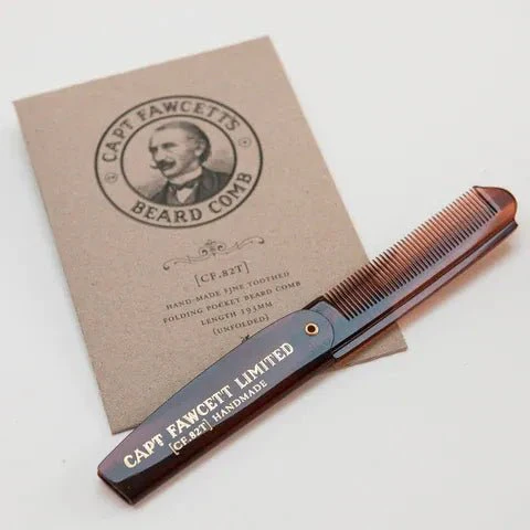 Captain Fawcett Folding Pocket Moustache Comb - Image 4