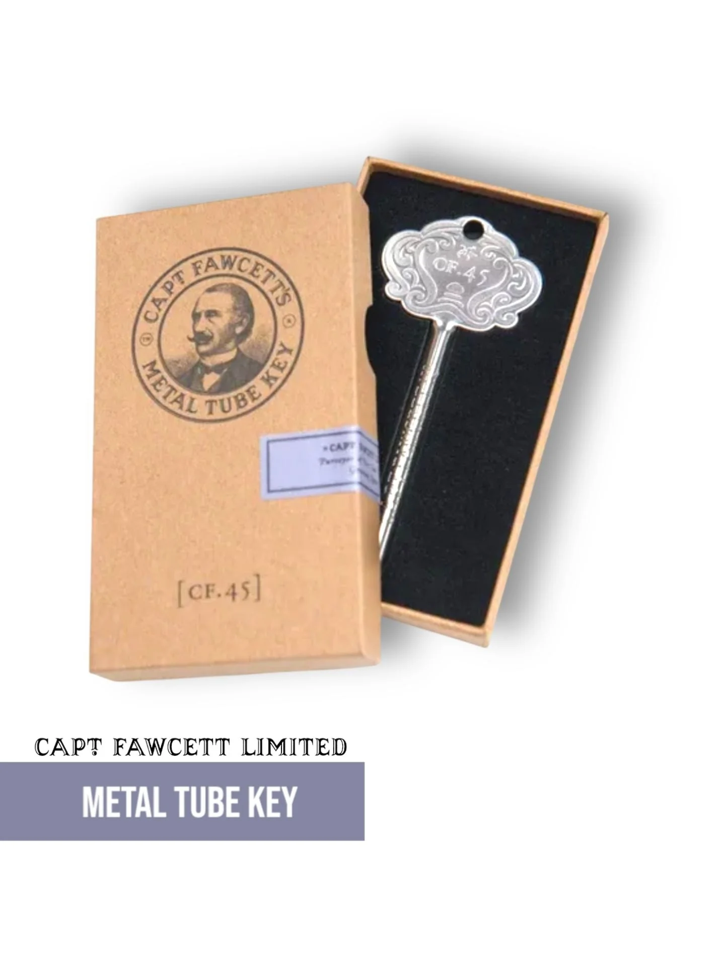 Captain Fawcett Metal Tube Key