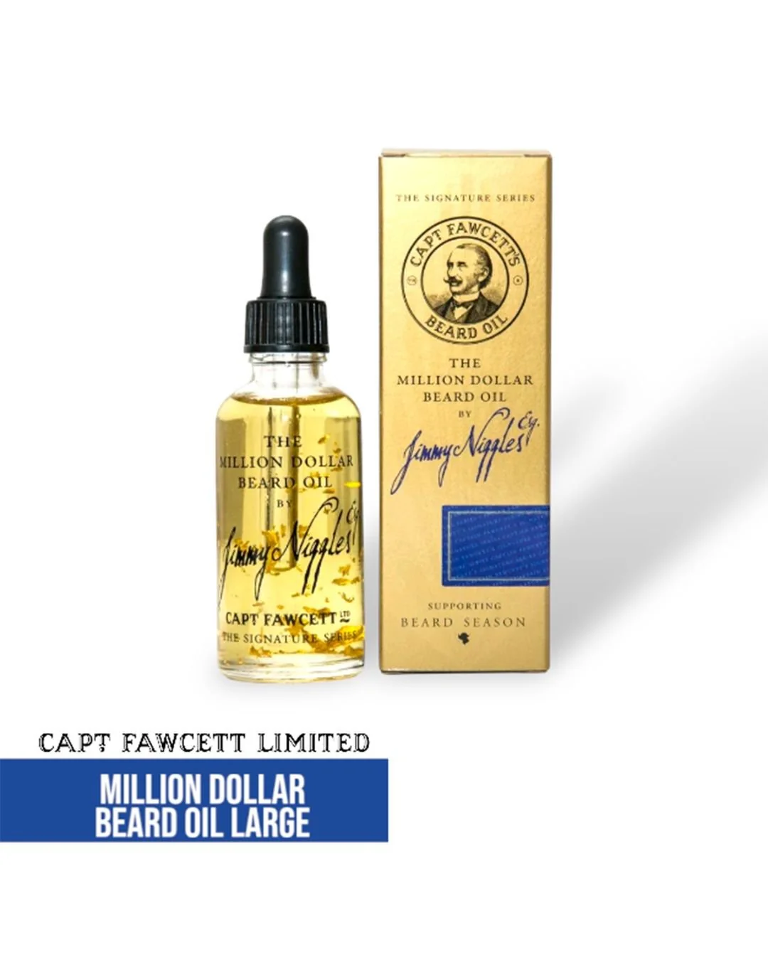Captain Fawcett Million Dollar Beard Oil Large
