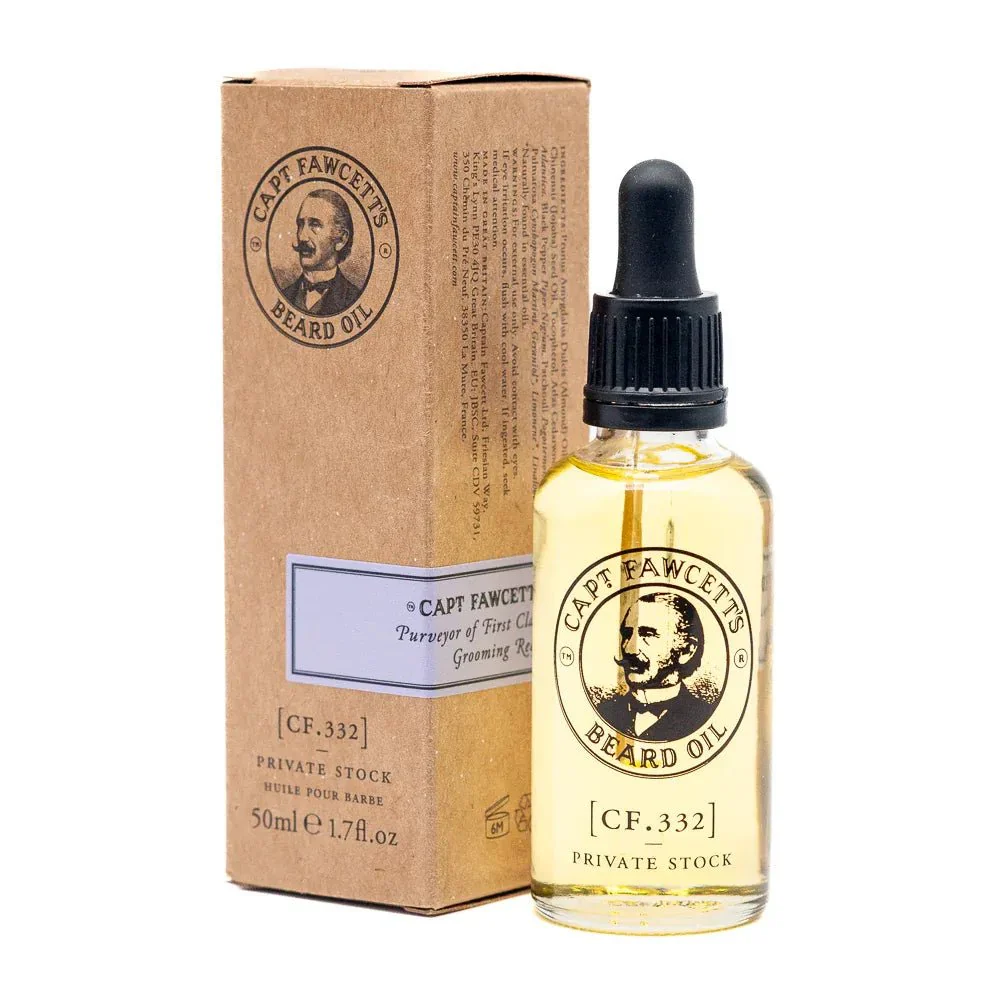 Captain Fawcett Private Stock Beard Oil Large - Image 2