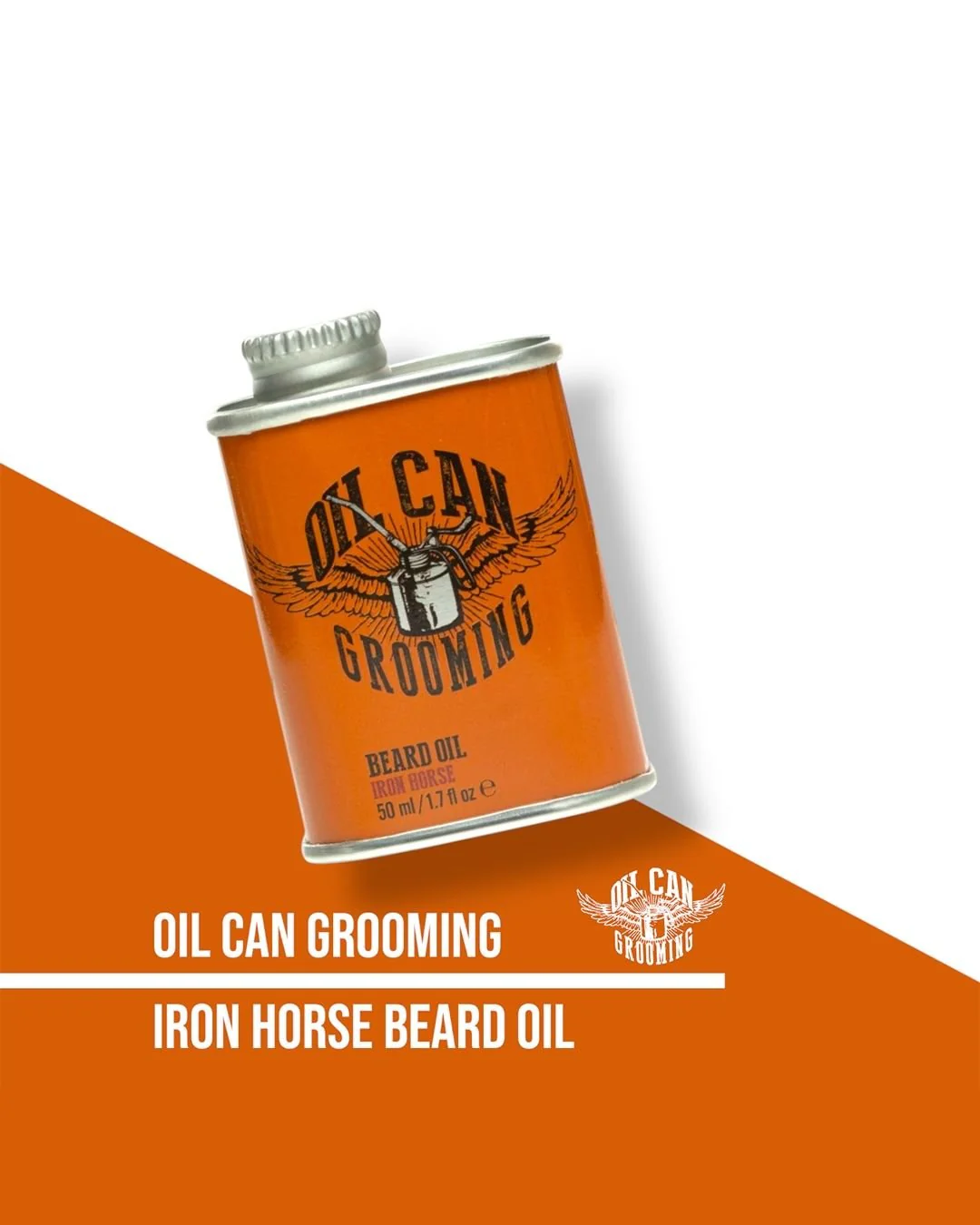 Oil Can Grooming Iron Horse Beard Oil