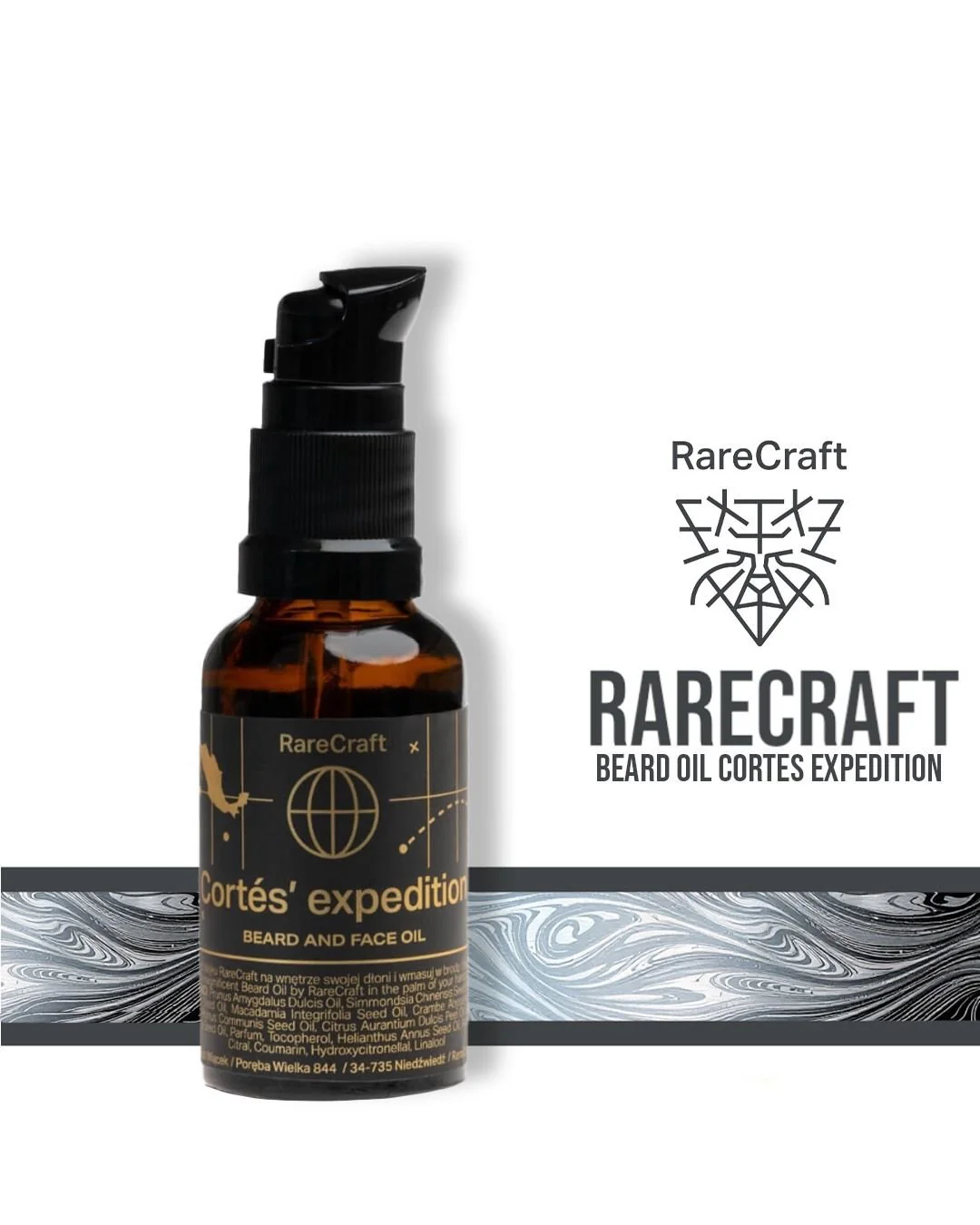 RareCraft Beard Oil Cortes Expedition
