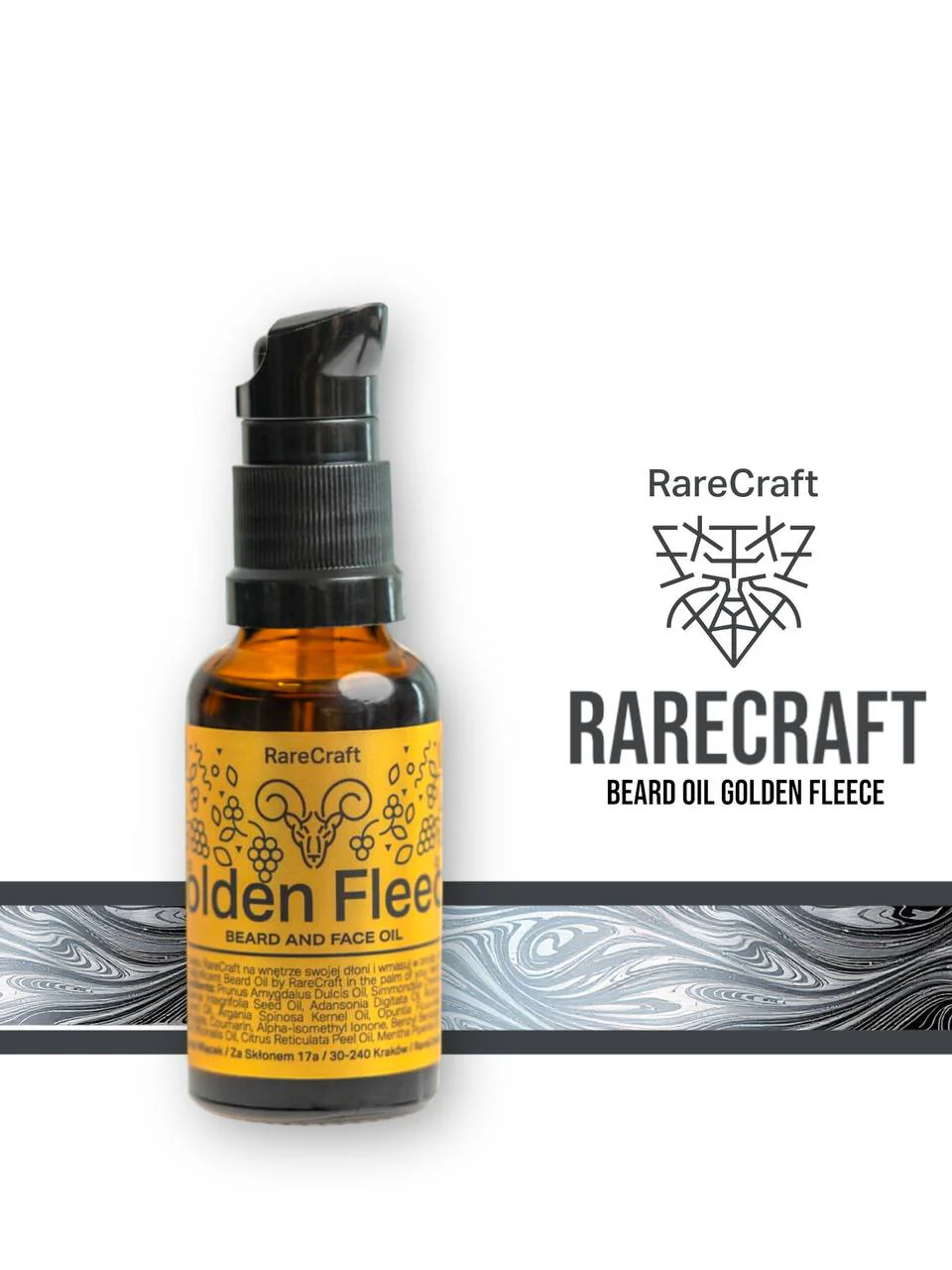 RareCraft Beard Oil Golden Fleece