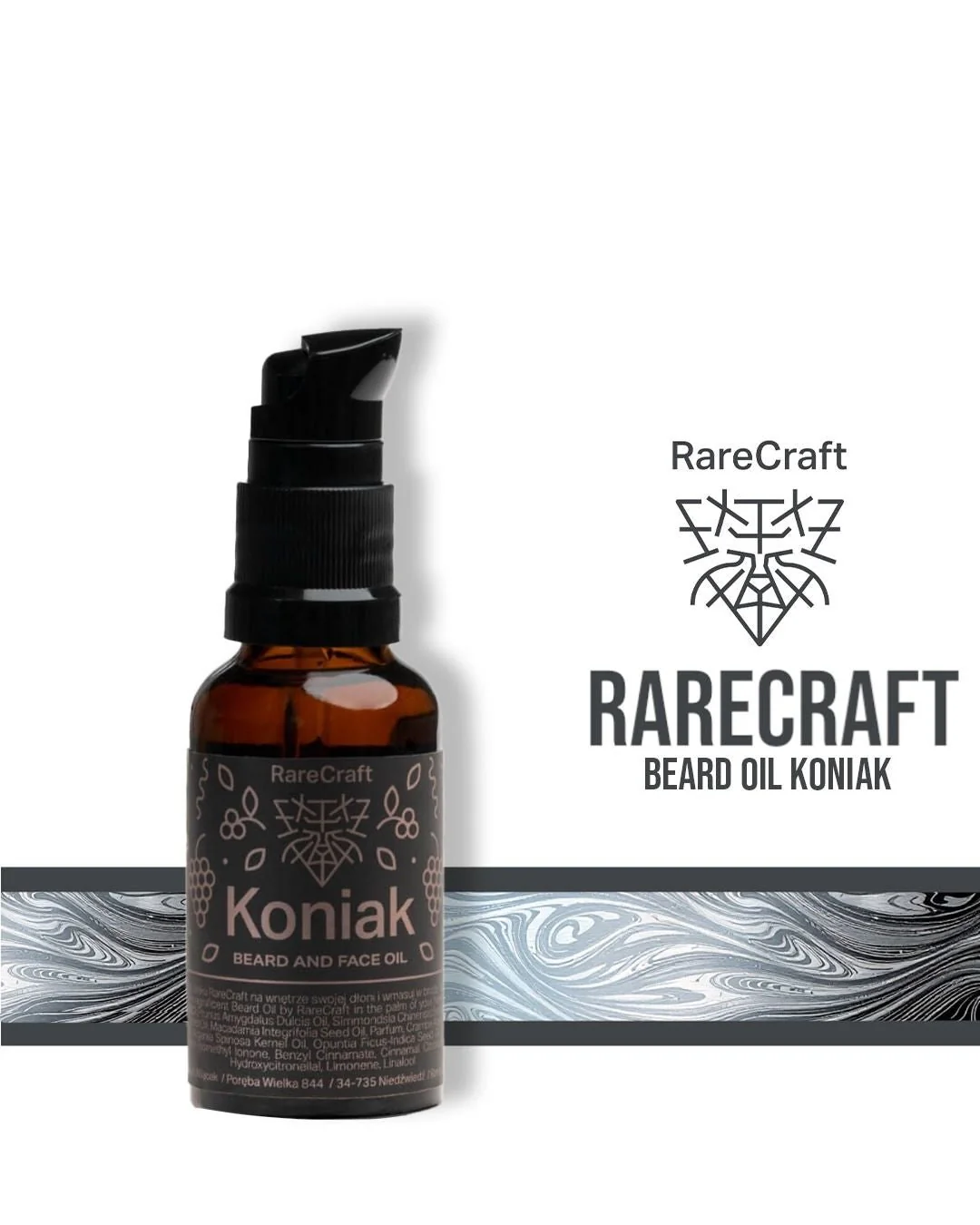 RareCraft Beard Oil Koniak