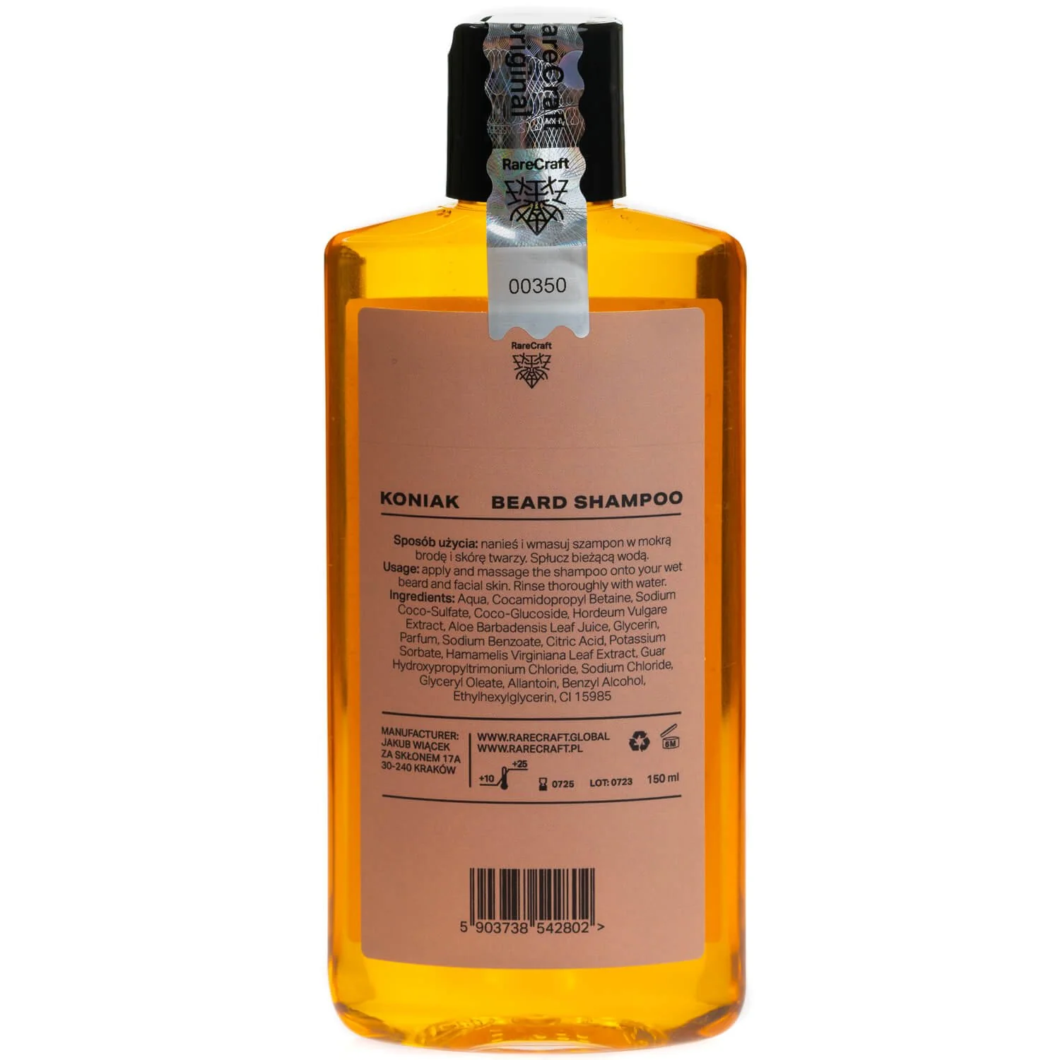 RareCraft Beard Shampoo Koniak - Image 3