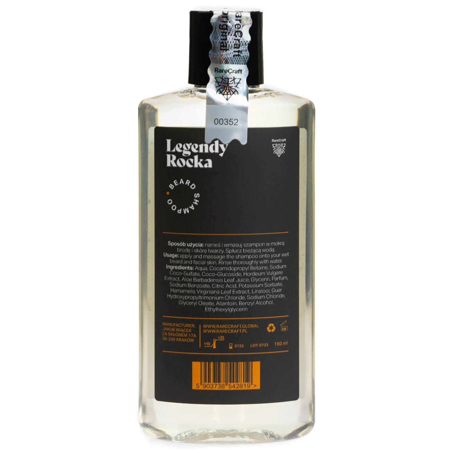 RareCraft Beard Shampoo Rock's Legends Nomada - Image 2