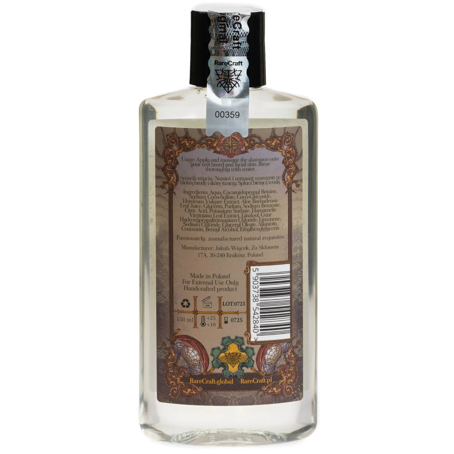 RareCraft Beard Shampoo Tortuga - Image 3