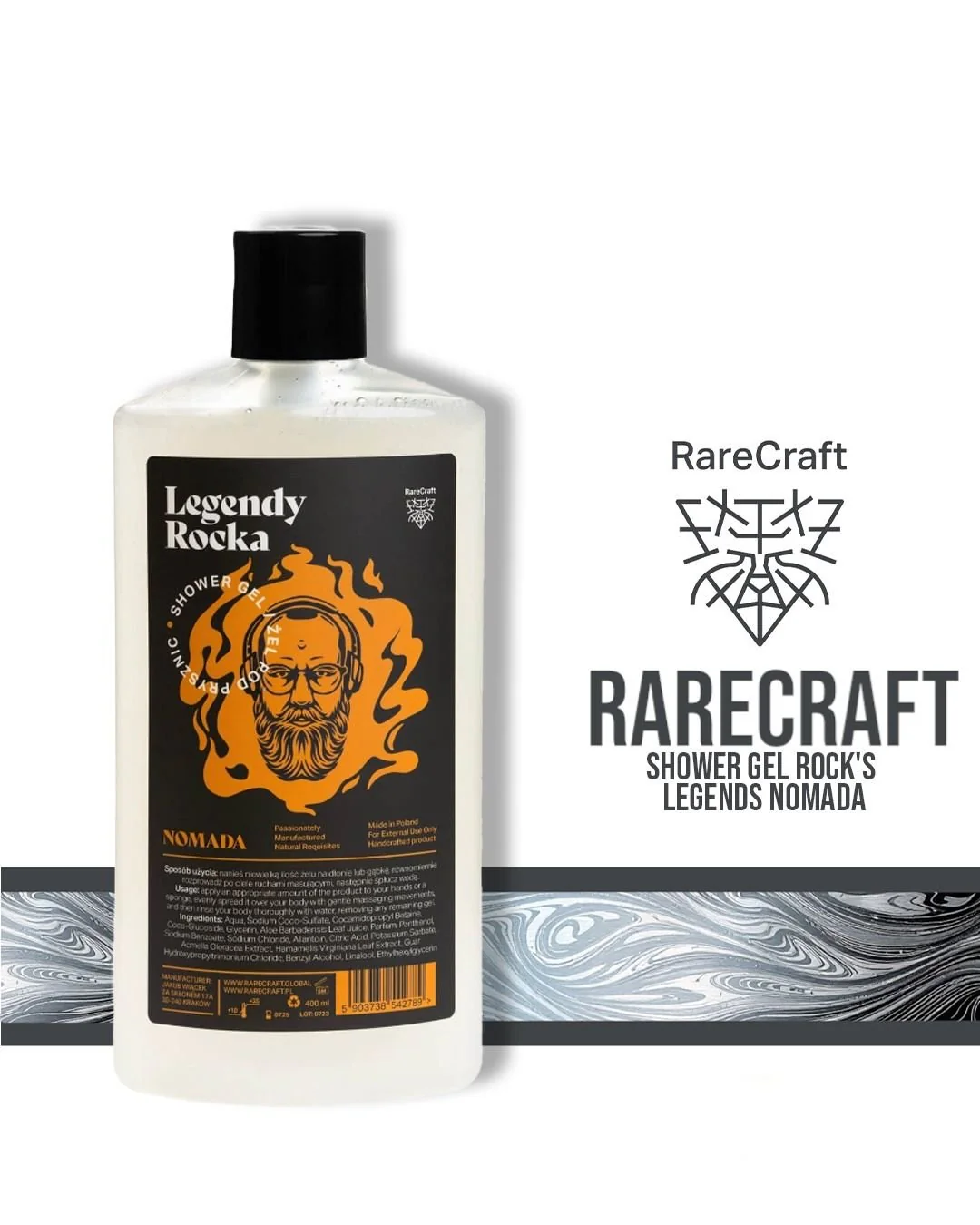 RareCraft Shower Gel Rock's Legends Nomada